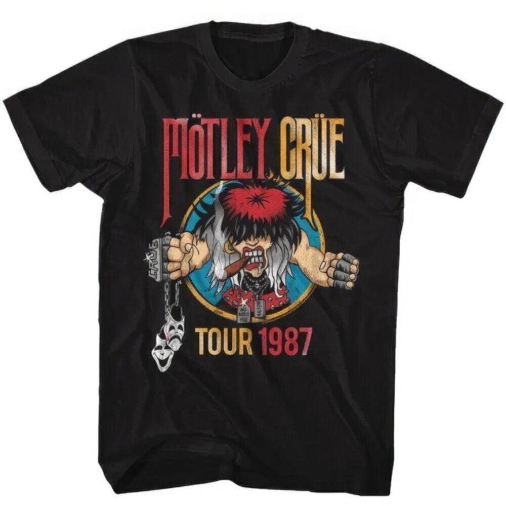 Motley Crue 1987 Tour Rock Band Fan Graphic Music Concert Gifts Unisex T-Shirt